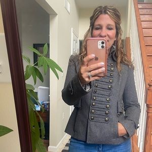 Aryn K for Anthropologie military style jacket: size M